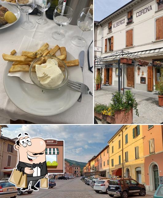 La foto di esterno e dolce da Albergo Ristorante Locanda Corona