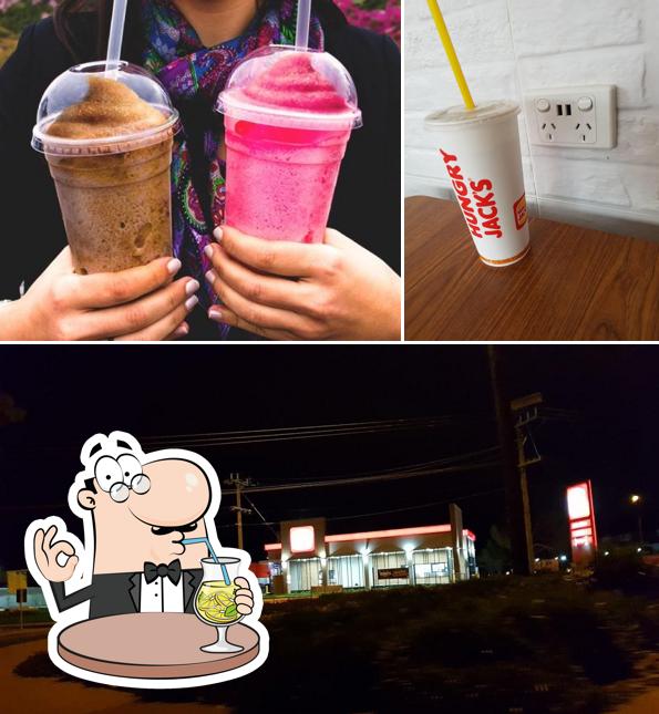 Check out the image depicting drink and exterior at Hungry Jack's Burgers Mooroolbark