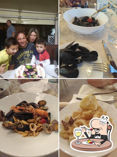 Cozze e calamari fritti al Ristorante Lido Dompablo