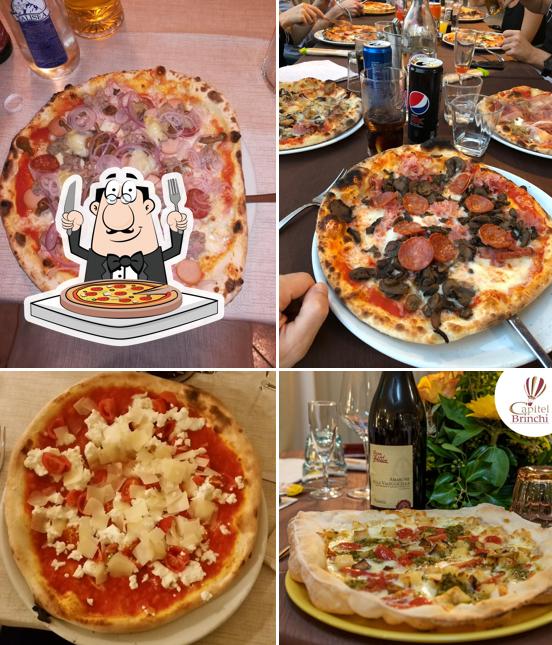 A Ristorante Pizzeria Capitel Brinchi, puoi goderti una bella pizza