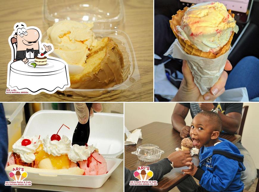 Ari's Ice Cream Parlor & Cafe tiene distintos postres