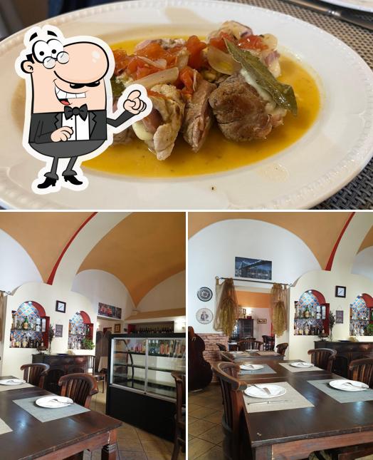 La immagine di interni e cibo da L'Antica Hostaria