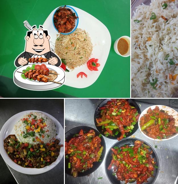 Food at P1 Down Town Restaurant