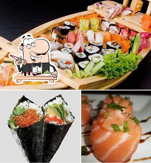 Peça diversas opções de sushi