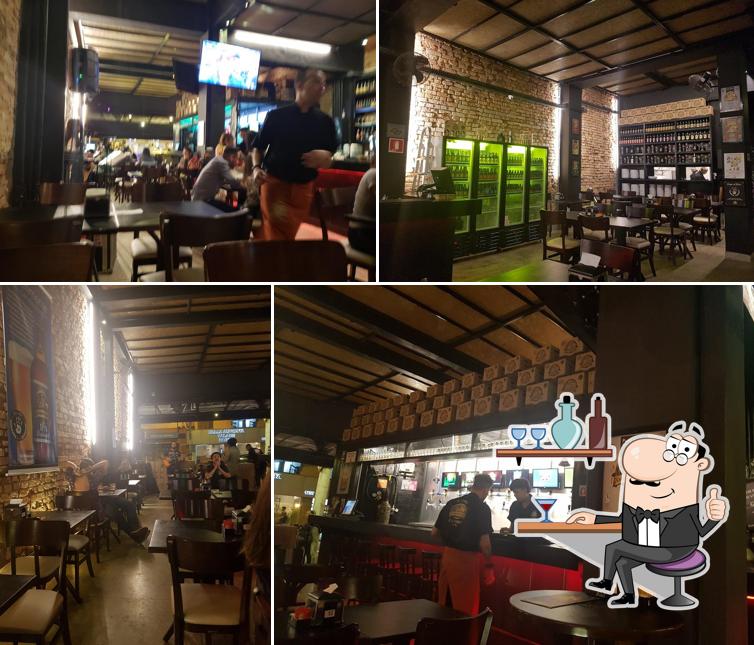 O interior do Cervejaria do Gordo