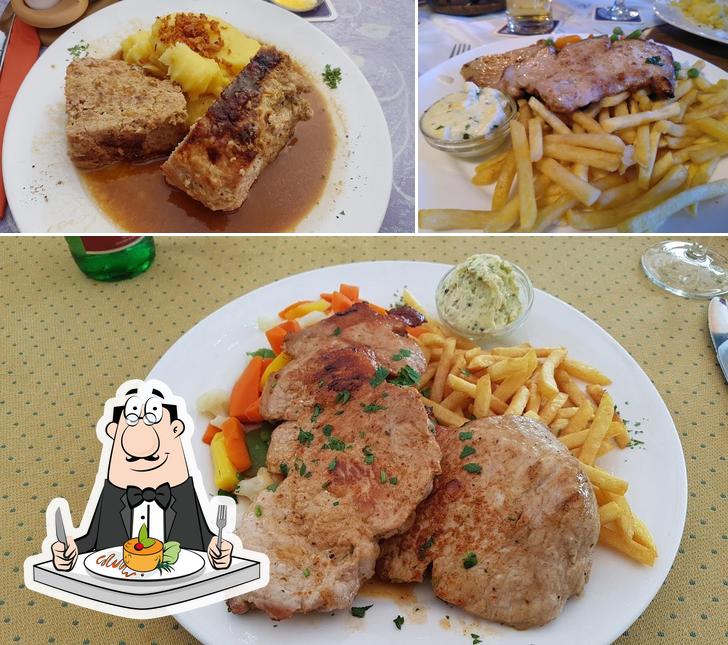 Еда в "Gasthaus Klaghofer"