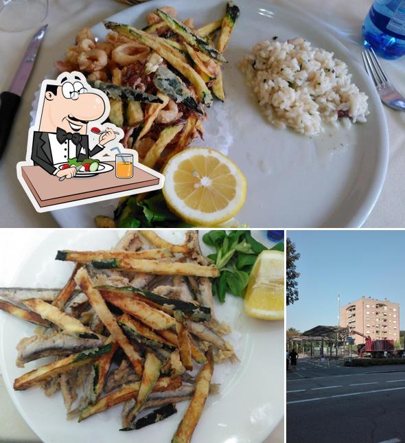 Dai un’occhiata alla foto che mostra la cibo e esterno di Pizzeria Bella Napoli