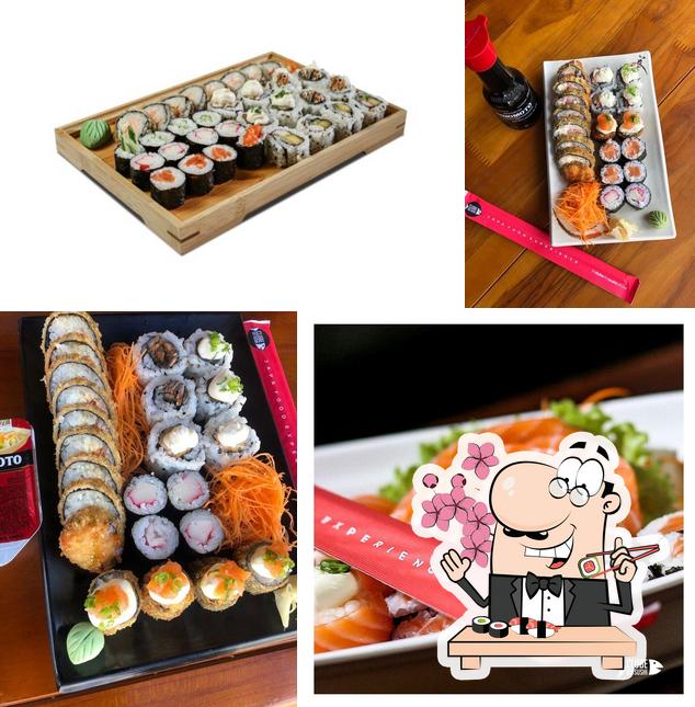 Escolha diversas opções de sushi