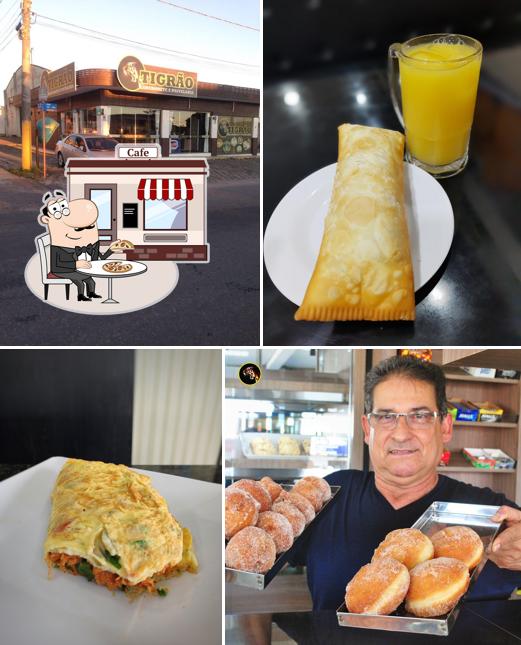 La parte exterior de Lanchonete e Pastelaria Tigrão