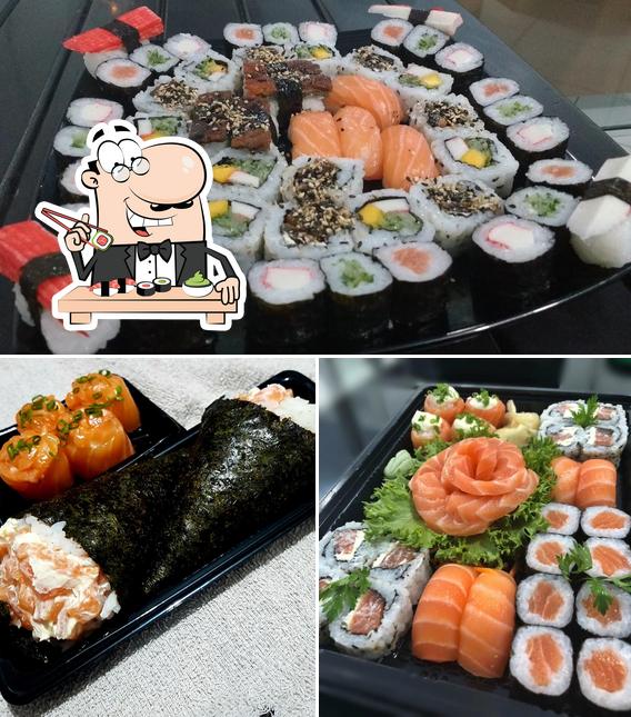 Presenteie-se com sushi no Wassabi Sushi Delivery e Rodízio