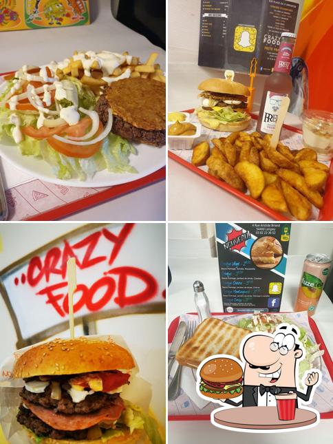 Faites-vous plaisir avec un hamburger à Crazy Food