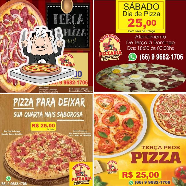 Escolha pizza no Pizzaria Ligeirinho Delivery Roo