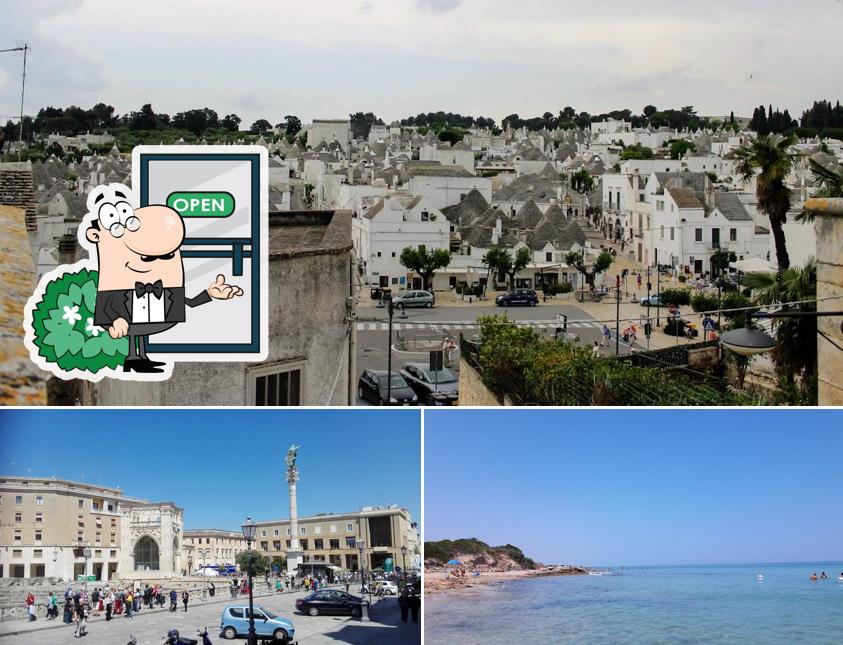 Goditi la vista dagli esterni di Ostuni a Mare