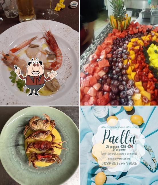 Platti al Ristorante Casa Bianca