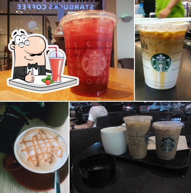 Starbucks The Landmark Trinoma serves a range of drinks