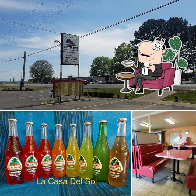 The picture of La Casa Del Sol’s interior and beer
