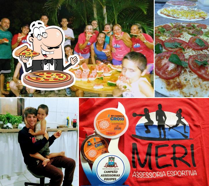 Escolha pizza no Pizzas Pomodori