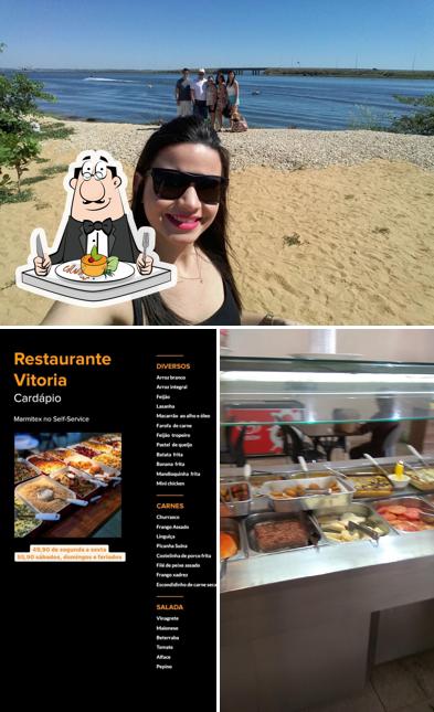 Entre diversos coisas, comida e exterior podem ser encontrados a Restaurante Vitória