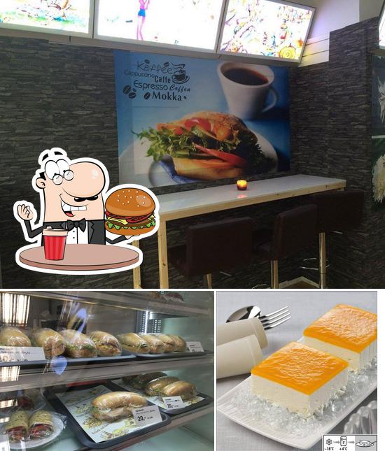 Commandez un hamburger à Cafe' PhoneDoktor