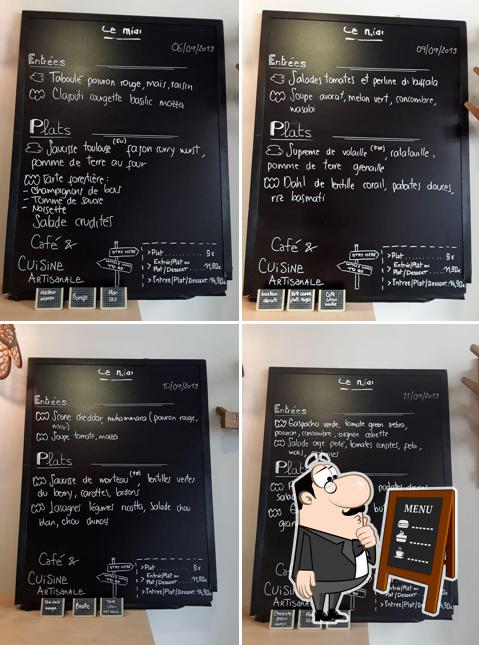 Découvrez le menu du jour sur le tableau
