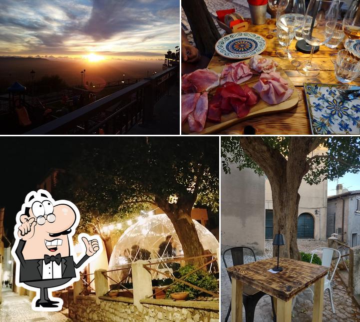 La interni e esterno del ristorante