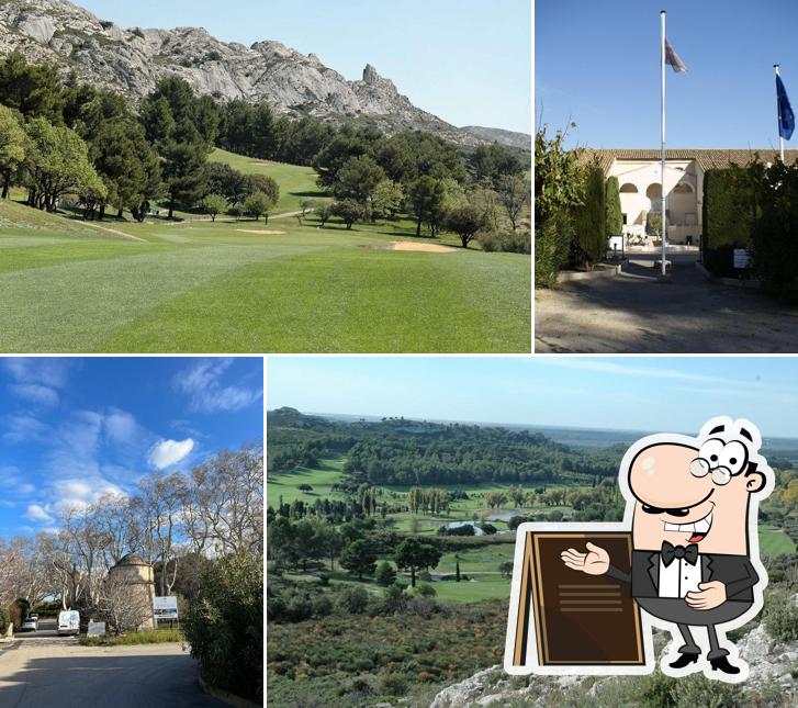 Profitez de la vue extérieure de La Bergerie Des Alpilles (Golf de Servanes)