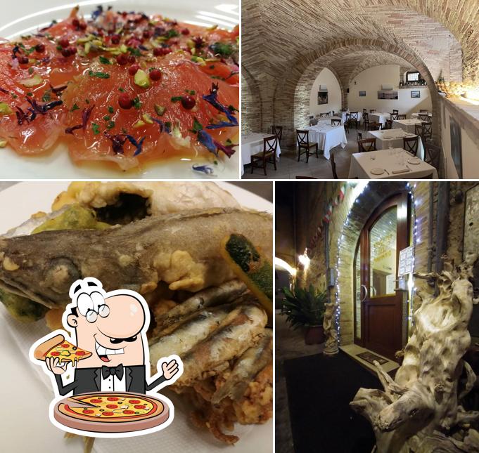 Elige una pizza en Ristorante Taverna del Marinaio-Enoteca Specialità pesce