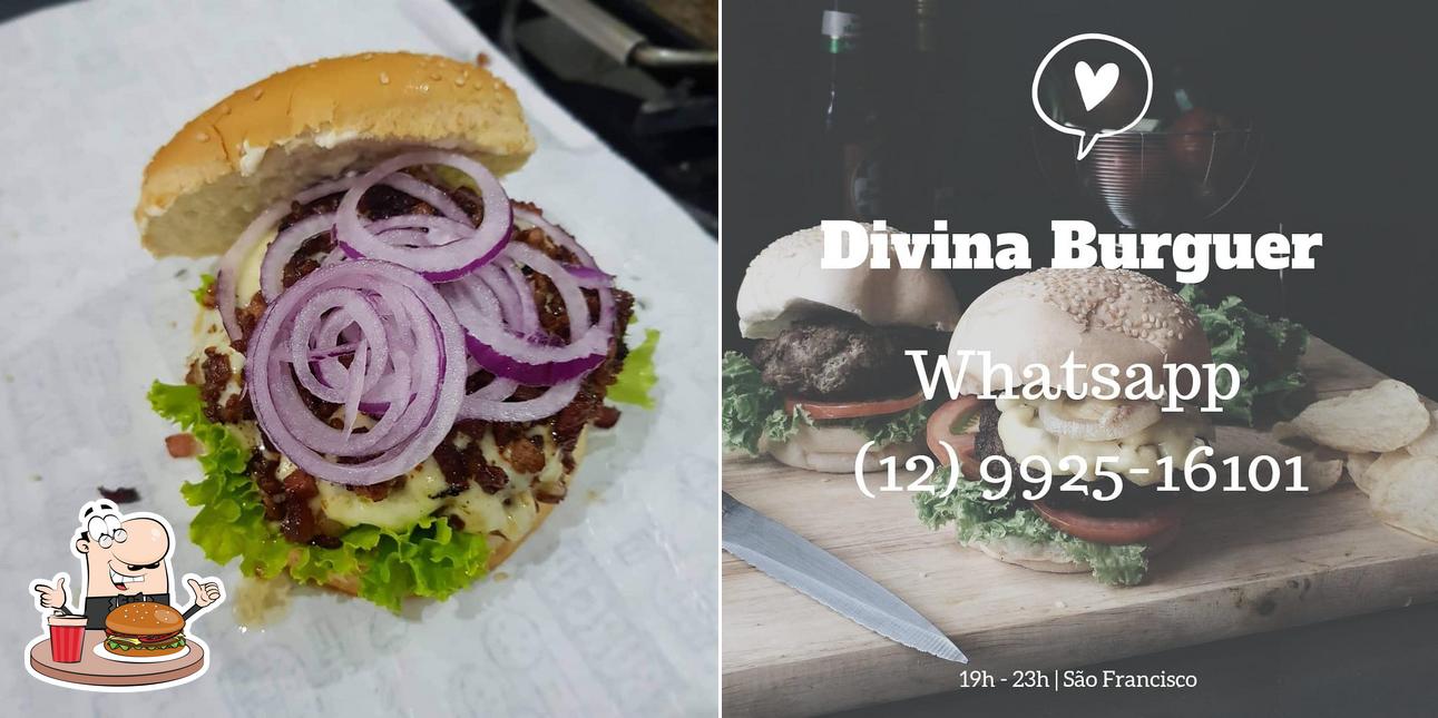 Experimente um hambúrguer no Divina Gula Restaurante