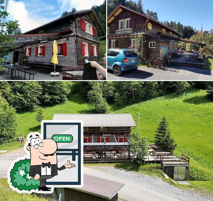 Puoi goderti l'aria fresca da seduto all'esterno di Gätterlipass