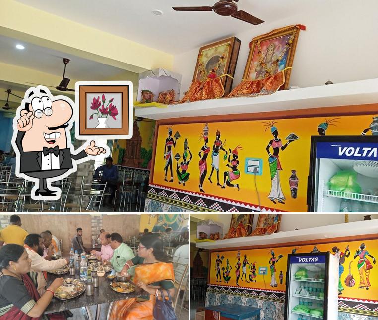 The interior of Gayatri Veg Restaurant