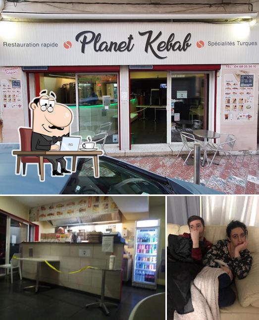 L'intérieur de Planet Kebab