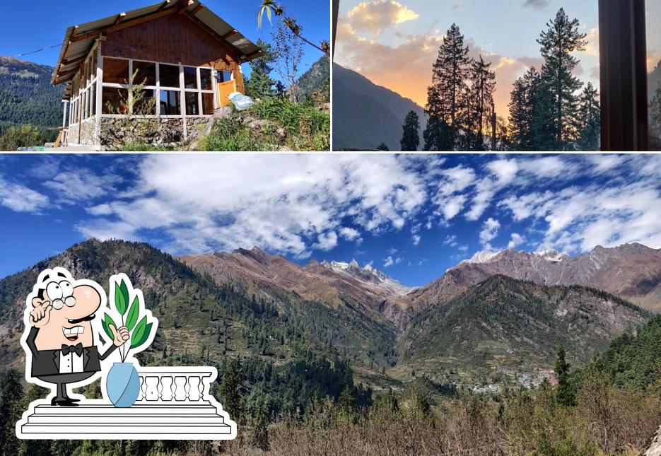 You can get some fresh air outside EGL - Eco Glamp Life " A shaped mountain view Cottage" Stays Bonfire Cafe trek