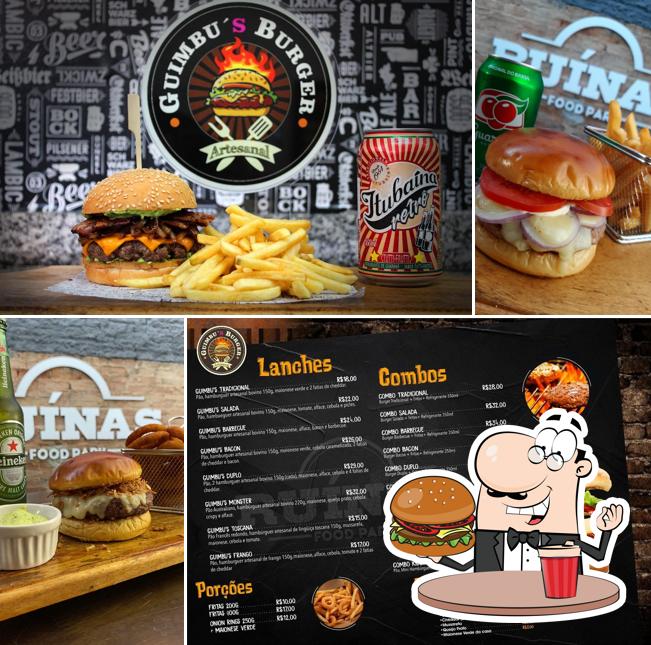 Deguste um dos hambúrgueres servidos no Guimbu's Burger