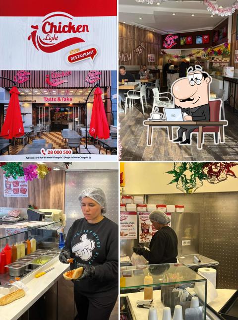 L'intérieur de Chicken Light