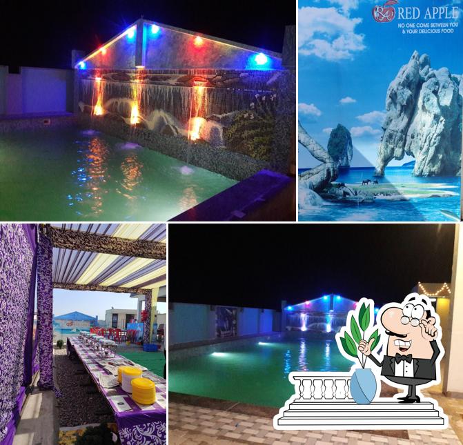 The exterior of Red Apple Swimming Pools & Punjabi Dhaba