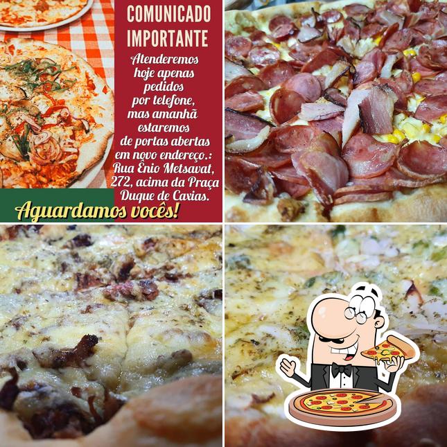 Consiga pizza no Pizzaria Castelo