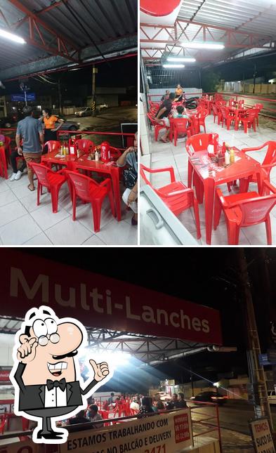 O interior do Multi - Lanches