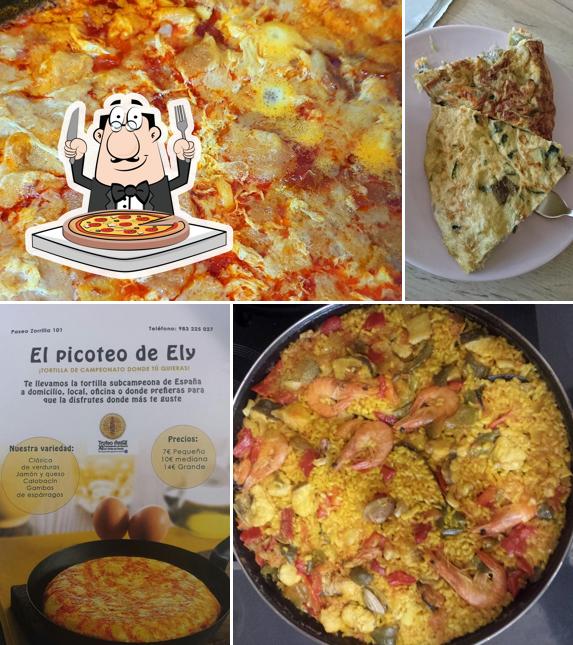 Get pizza at El picoteo de Ely