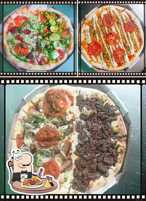 Experimente pizza no Pizzaria Hollywood