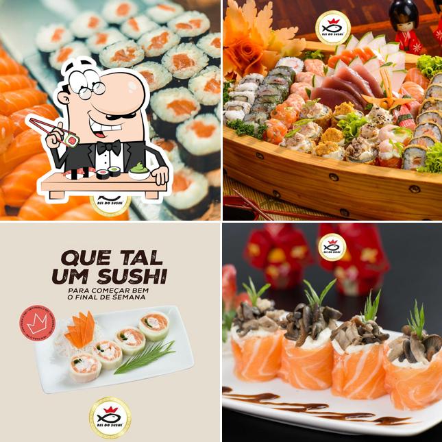 Escolha diversas opções de sushi