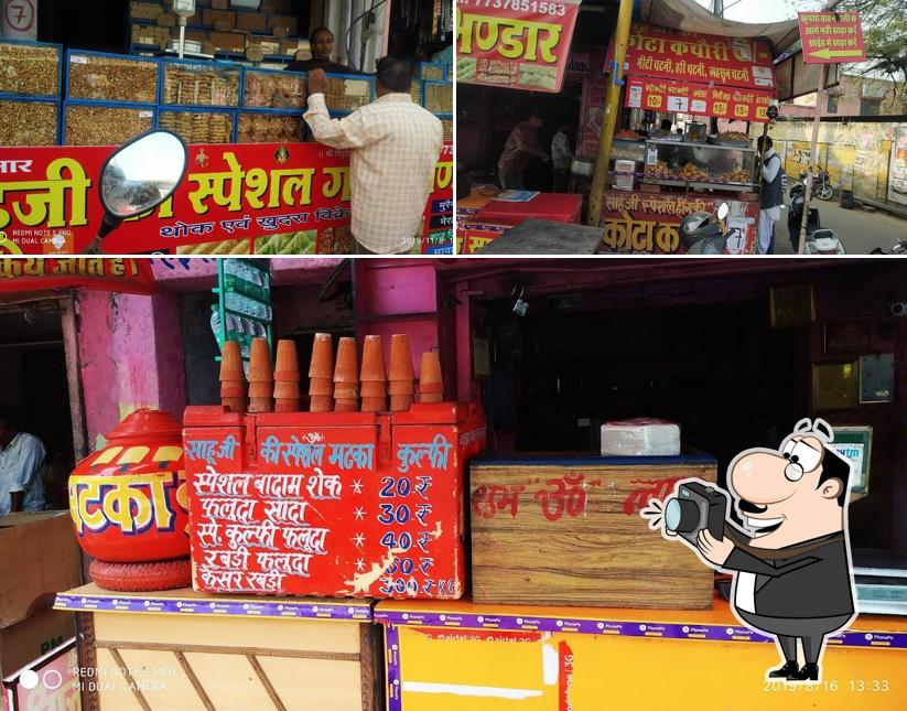 Here's an image of Sahu Kota Kachori and gajak Bhandar