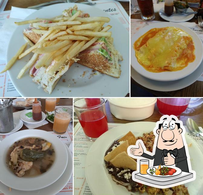 Еда в "Restaurante Las Fuentes"