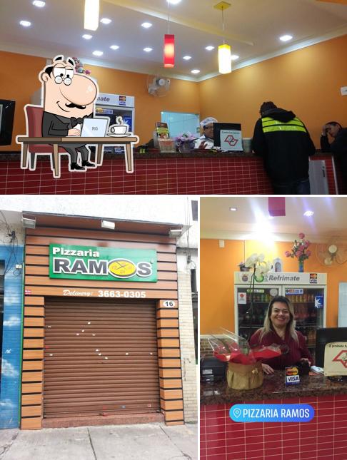 O interior do Pizzaria Ramos