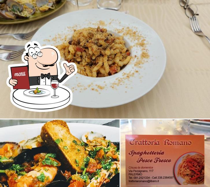Cibo al Trattoria Romano