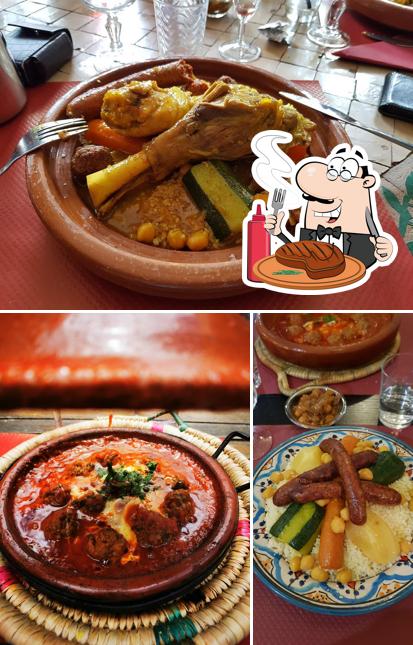 Restaurant Le Riads ofrece platos con carne