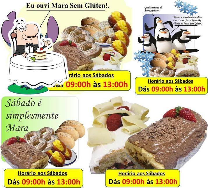 Mara sem Glúten oferece uma seleção de pratos doces