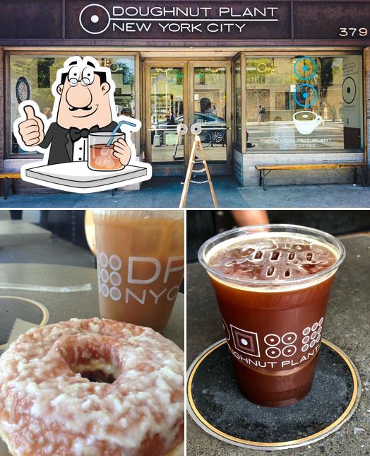 The picture of Doughnut Plant’s drink and interior