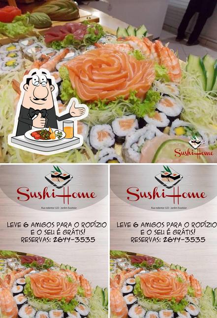 Comida em Sushi Home