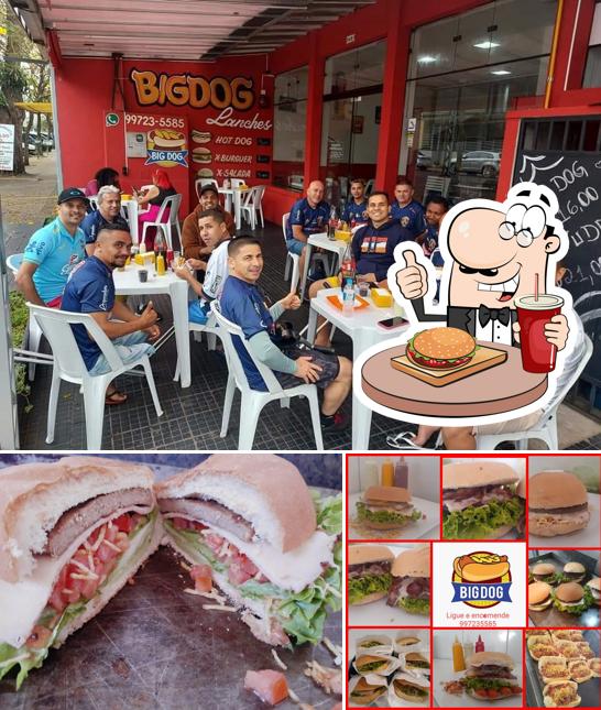 Os hambúrgueres do BIG DOG Lanches e comidas irão saciar diferentes gostos