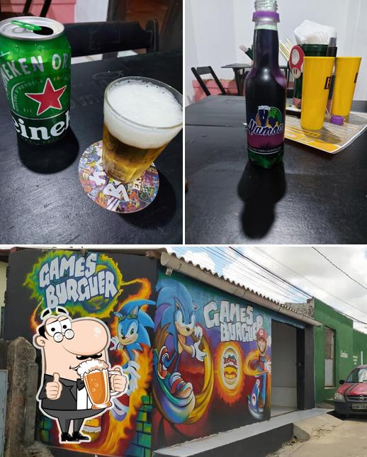 Games Burguer fornece uma seleção de cervejas